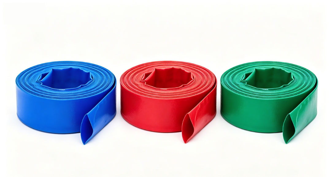 PVC layflat hose for water discharge and irrigation